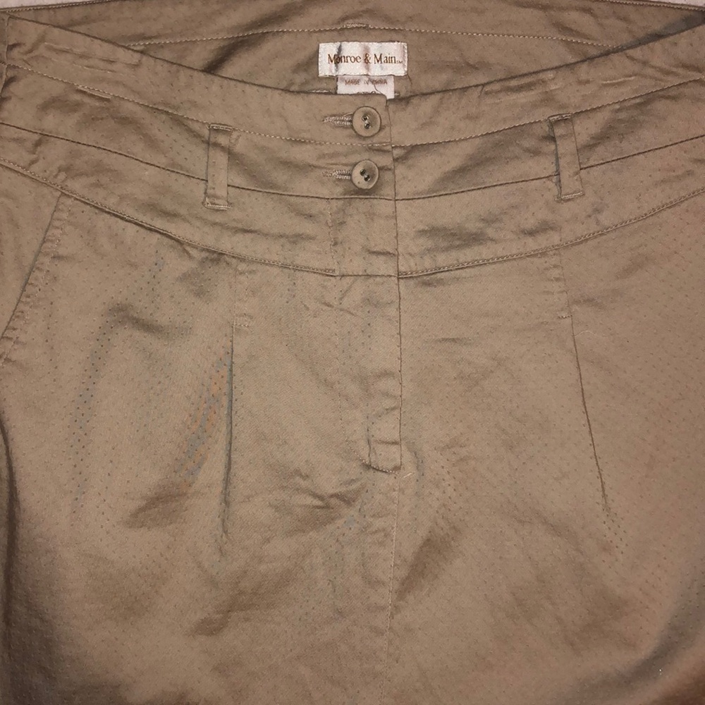 Monroe&Main khaki High-waisted Pencil Skirt